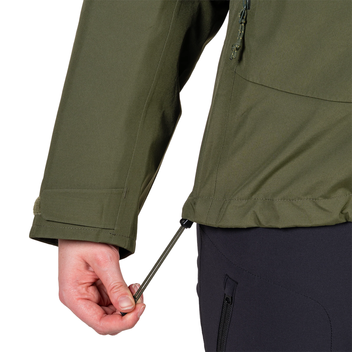 Mountain Equipment Makalu GORE-TEX Women's Jacket in Buckthorn - hem drawcord detail