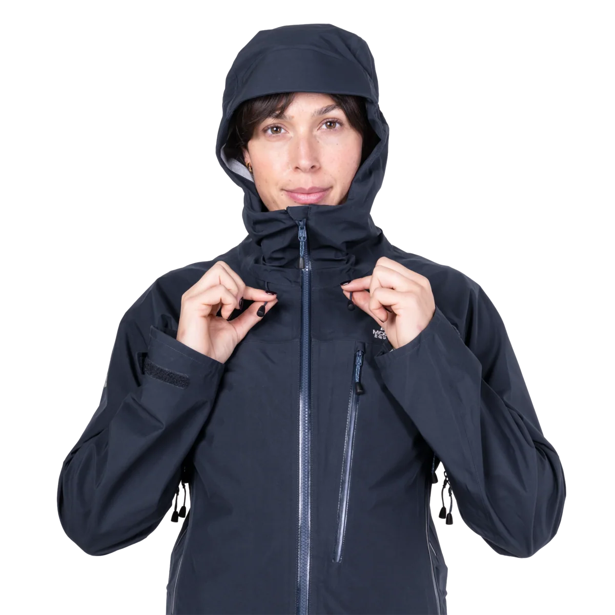 Mountain Equipment Makalu GORE-TEX Women's Jacket in Cosmos - hood adjustment detail