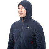 Mountain Equipment Micro Zip Men's Jacket in Cosmos - On Model Hood