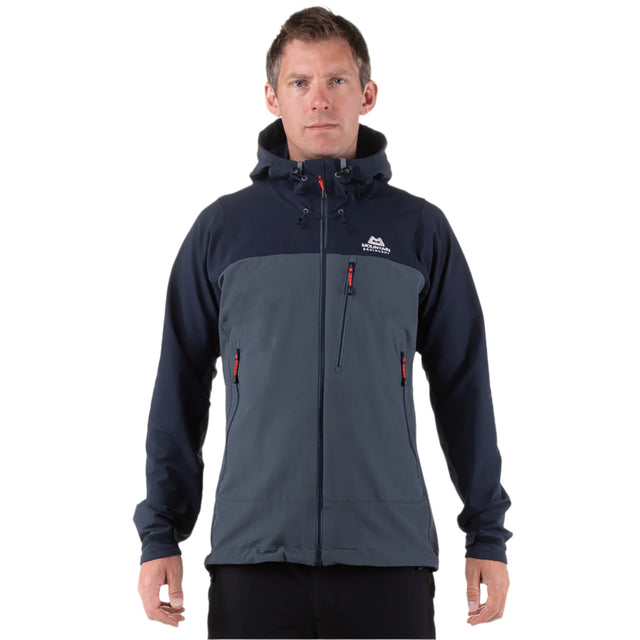 Mountain Equipment Mission Softshell Jacket in Ombre Blue/Cosmos - Front