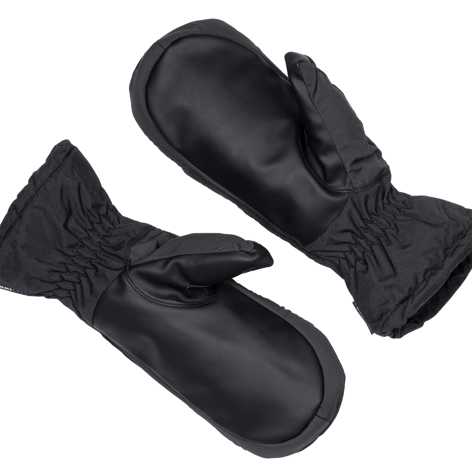 Mountain Equipment Mountain Mitts in Black - On Model with Ice Axe