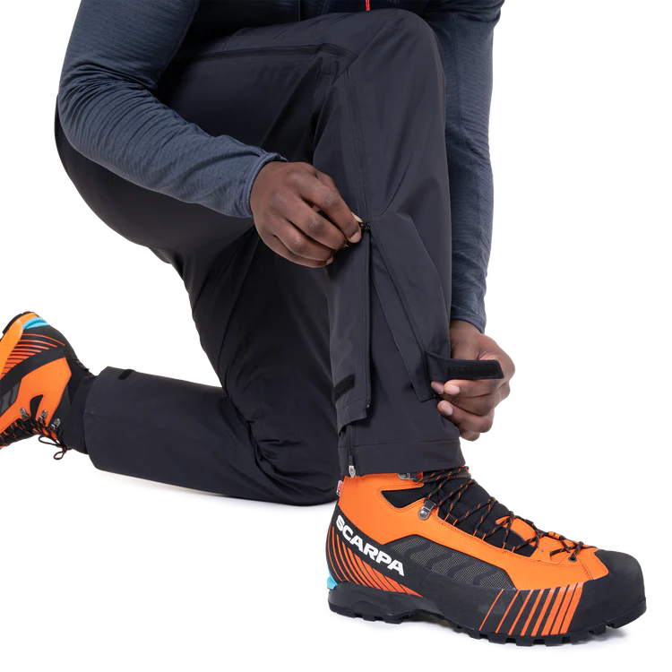 Mountain Equipment Odyssey Men's Pant in Black - Zip Detail