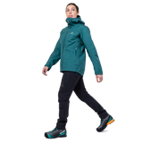 Mountain Equipment Odyssey Women's Jacket in Deep Teal - On Model Walk
