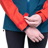 Mountain Equipment Odyssey Women's Jacket in Majolica/Chili - Cuff Detail