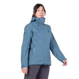 Mountain Equipment Odyssey Women's Jacket in Stellar Blue - On Model Front