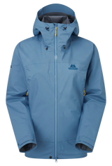 Mountain Equipment Odyssey Women's Jacket in Stellar Blue - On Model Front Full