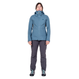 Mountain Equipment Odyssey Women's Jacket in Stellar Blue - On Model Front