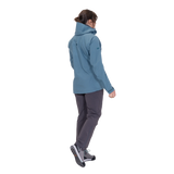 Mountain Equipment Odyssey Women's Jacket in Stellar Blue - On Model Side