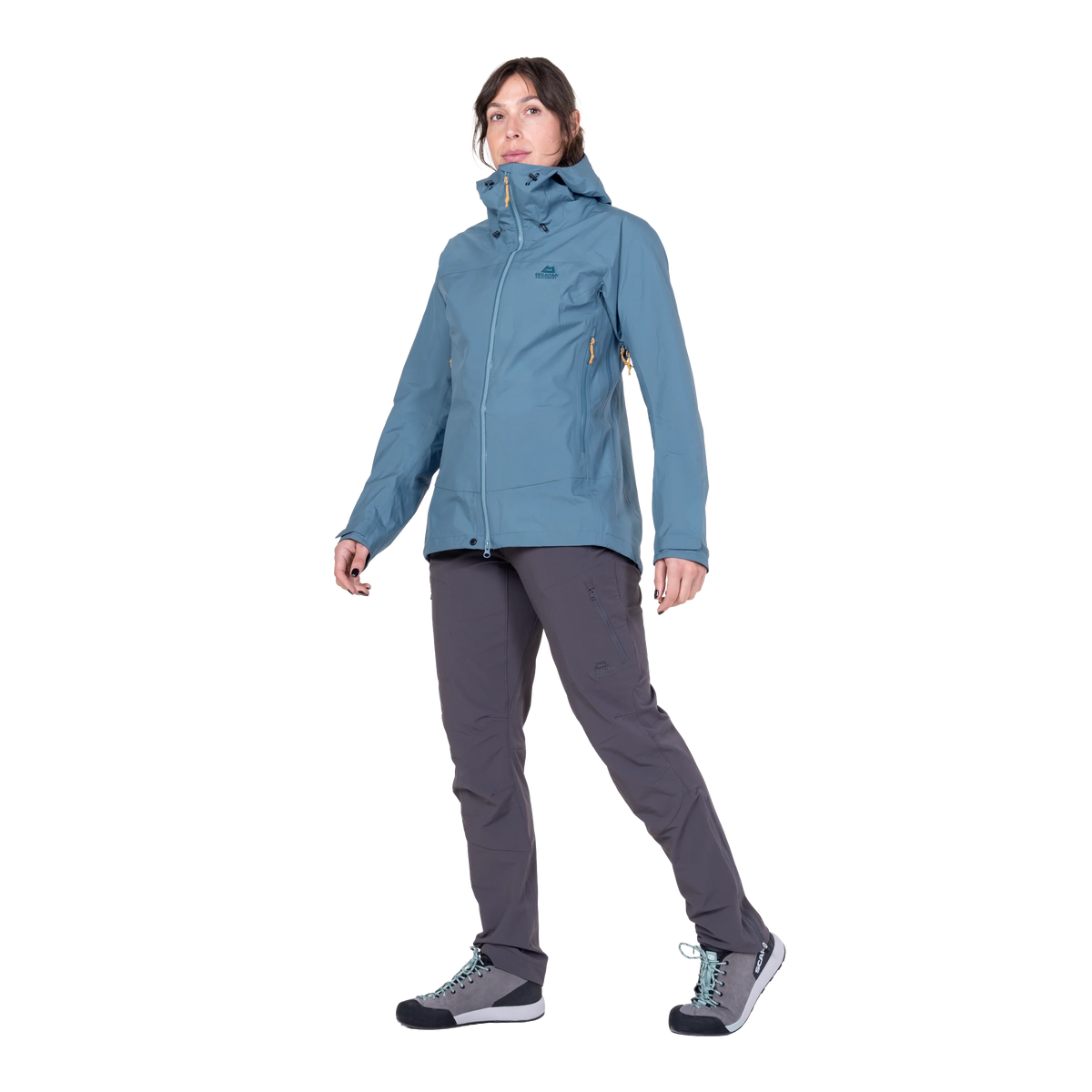 Mountain Equipment Odyssey Women's Jacket in Stellar Blue - On Model Walk
