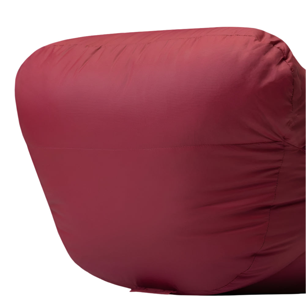 Mountain Equipment Olympus 650 Women's Sleeping Bag in Rhubarb - Foot-Box Detail