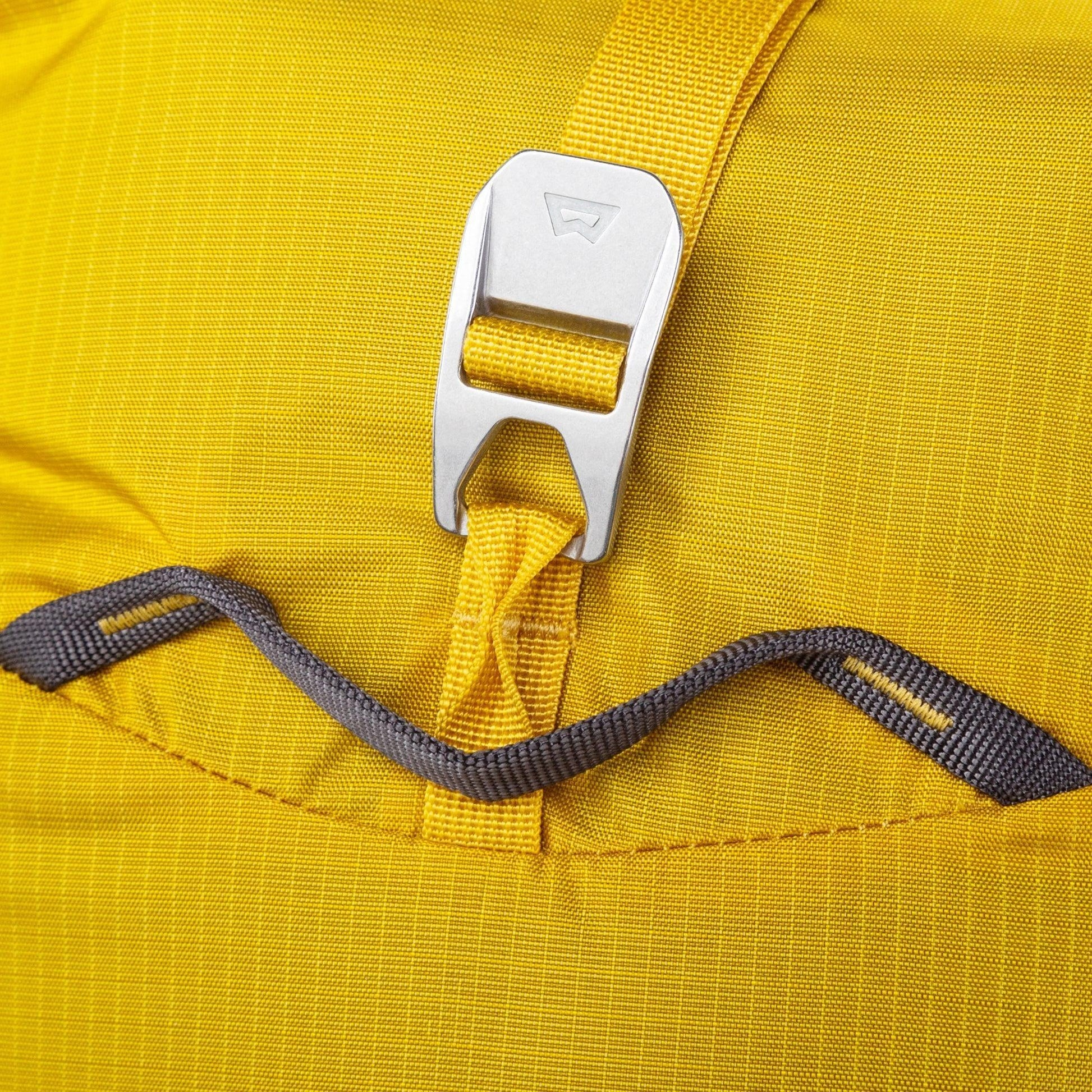 Mountain Equipment Orcus 22+ Backpack in Sulphur - Buckle Detail