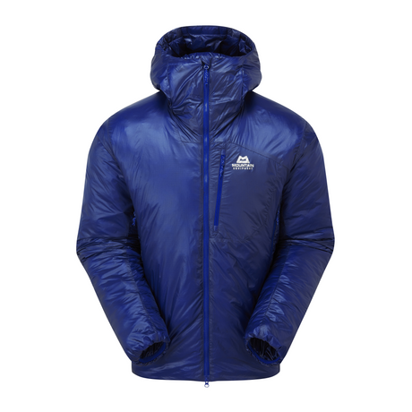 Mountain Equipment Oreus Hooded Men's Jacket in Admiral Blue - Front