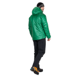 Mountain Equipment Oreus Hooded Men's Jacket in Alpine Green - Side On Model