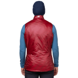 Mountain Equipment Oreus Women's Vest in Merlot/Admiral Blue - Back Fit