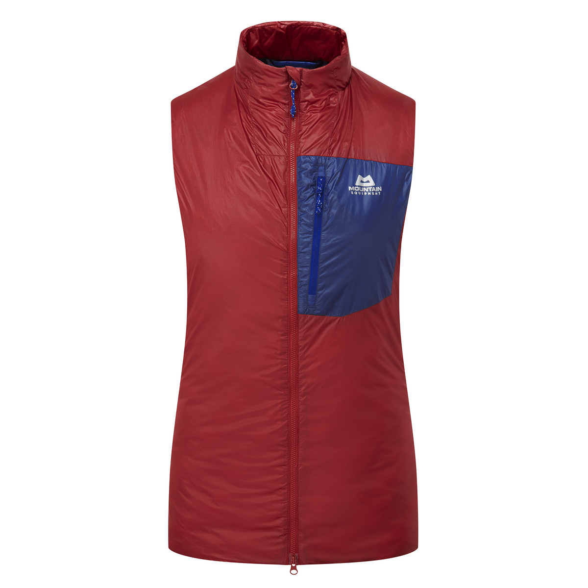Mountain Equipment Oreus Women's Vest in Merlot/Admiral Blue - Front