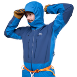 Mountain Equipment Orion Men's Jacket in Atlantic/Admiral - Hood Adjustor