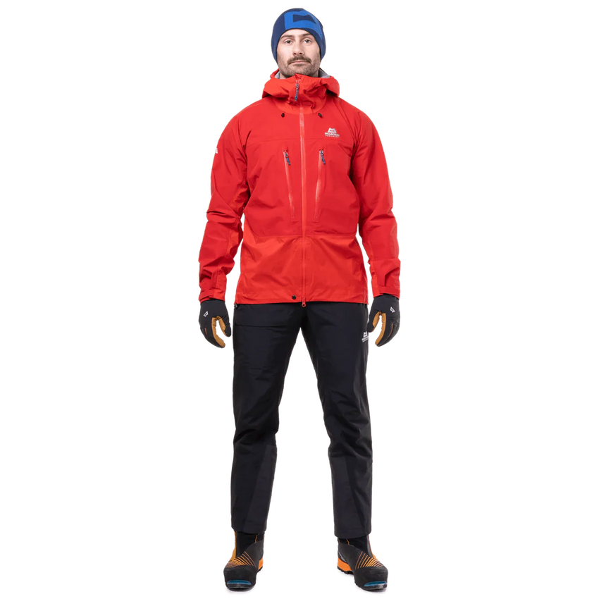 Mountain Equipment Orion Men's Jacket in Chili/Crimson - Back Fit