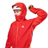 Mountain Equipment Orion Men's Jacket in Chili/Crimson - Hood Up Front Fit