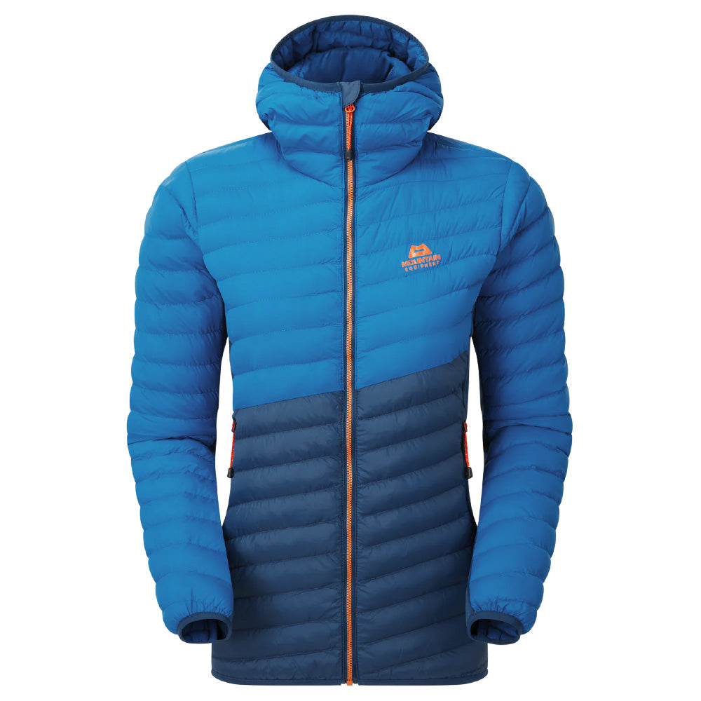 Mountain Equipment Particle Hooded Women's Jacket in Majolica/Mykonos - Front Product Shot