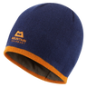 Mountain Equipment Plain Knitted Beanie in Admiral Blue/Rust - Front