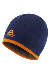 Mountain Equipment Plain Knitted Beanie in Admiral Blue/Rust - Front