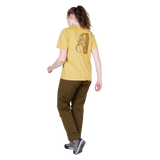 Mountain Equipment Podus Women's Tee in Rattan - Back model view