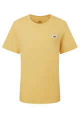 Mountain Equipment Podus Women's Tee in Rattan - Front flat lay