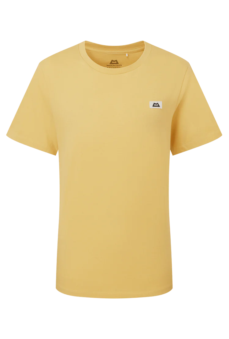 Mountain Equipment Podus Women's Tee in Rattan - Front flat lay