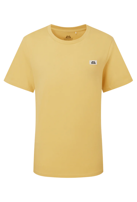 Mountain Equipment Podus Women's Tee in Rattan - Front flat lay