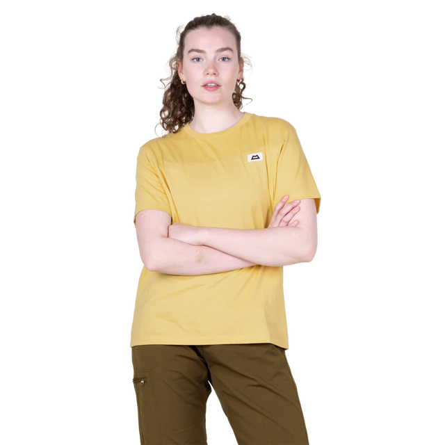 Mountain Equipment Podus Women's Tee in Rattan - Front model view