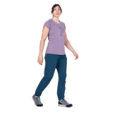 Mountain Equipment Sella Women's Pant in Majolica Blue - Front full length model view