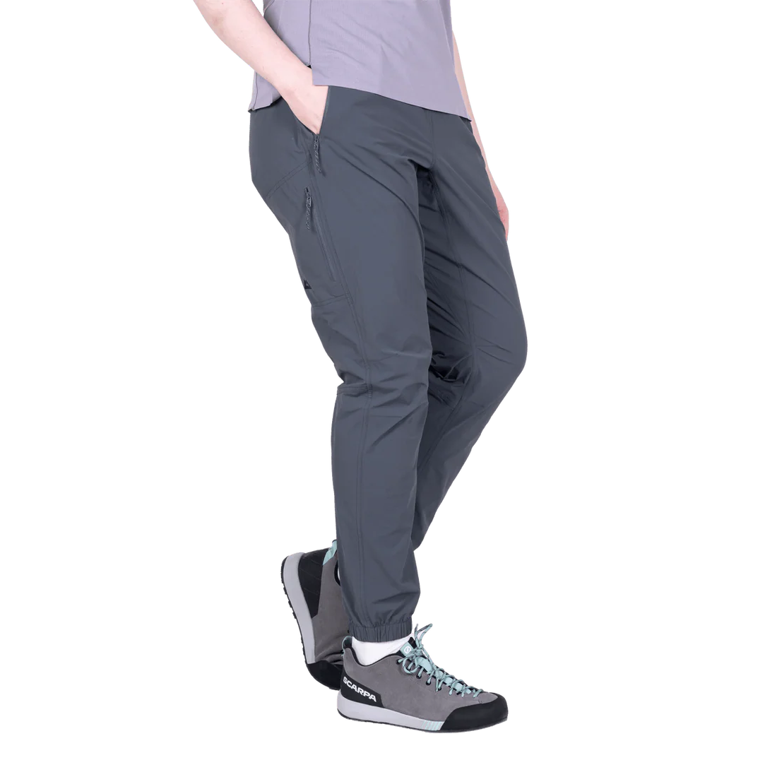 Mountain Equipment Sella Women's Pant in Ombre Blue - Pocket detail