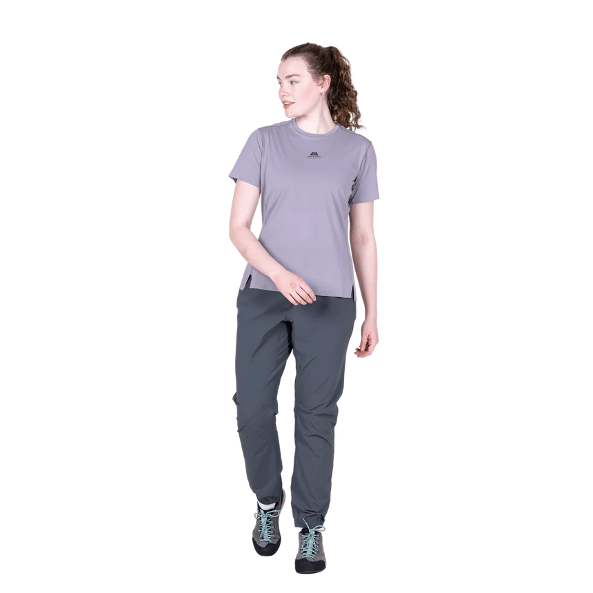 Mountain Equipment Sella Women's Pant in Ombre Blue - Front full length model view 3