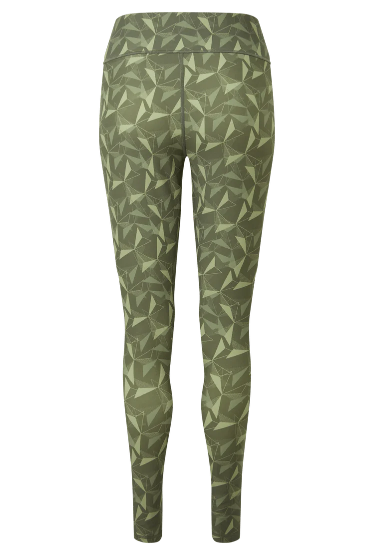 Mountain Equipment Sereno Women's Legging in Buckthorn Print - Back flat lay
