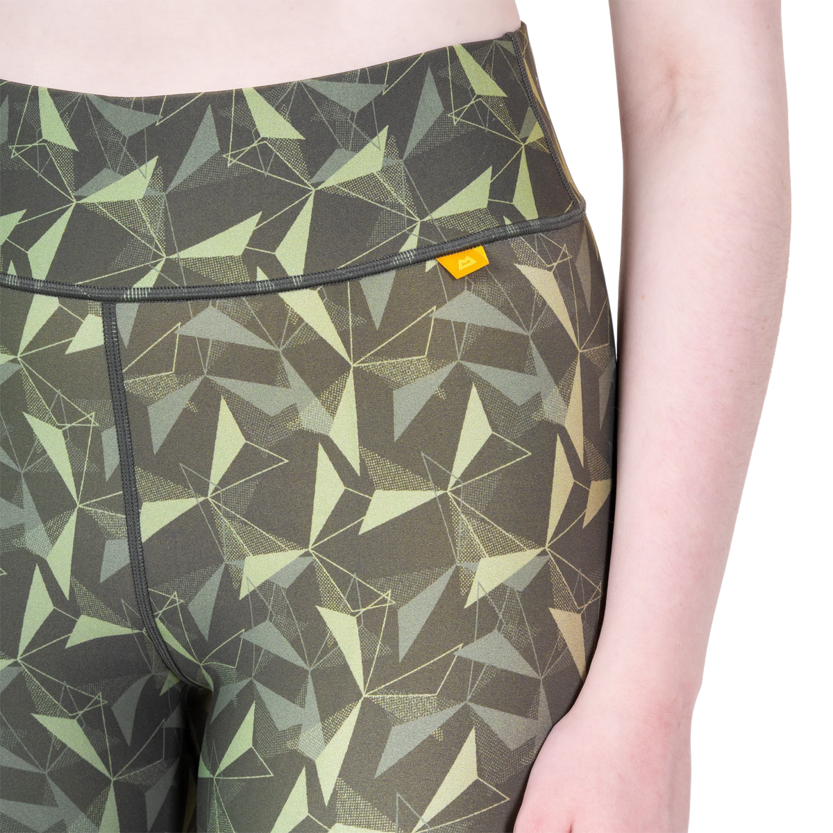 Mountain Equipment Sereno Women's Legging in Buckthorn Print - Waistband detail