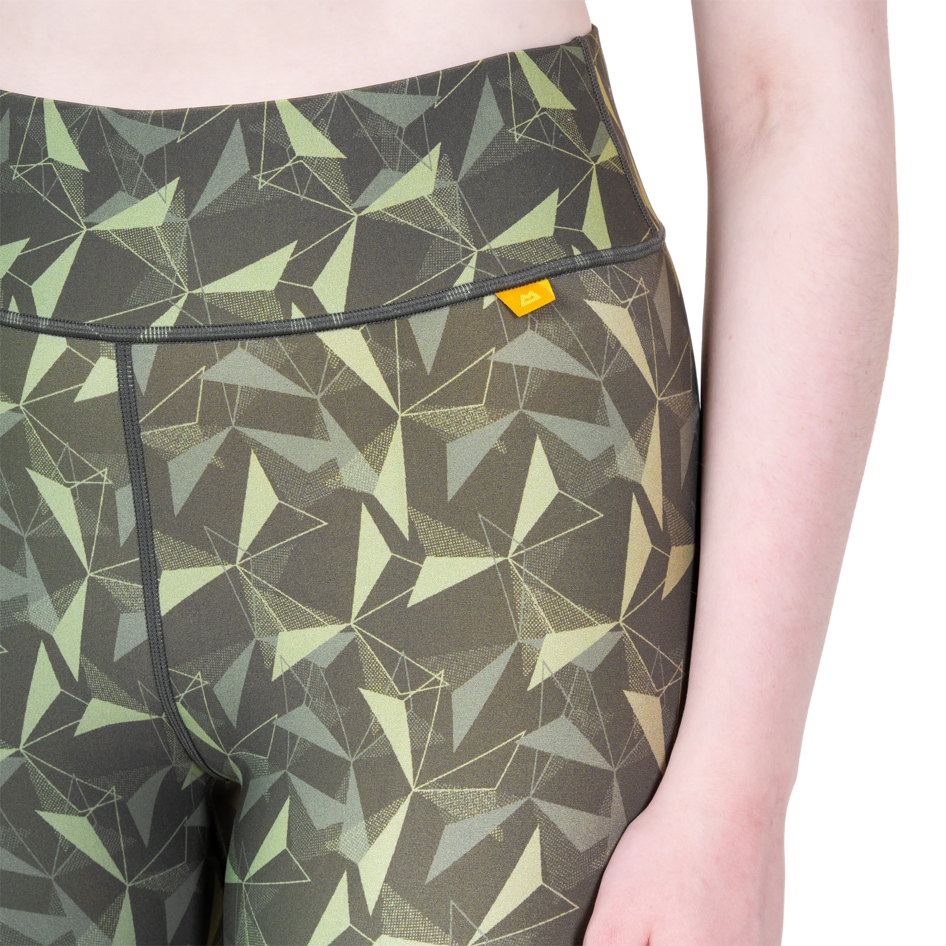 Mountain Equipment Sereno Women's Legging in Buckthorn Print - Waistband detail