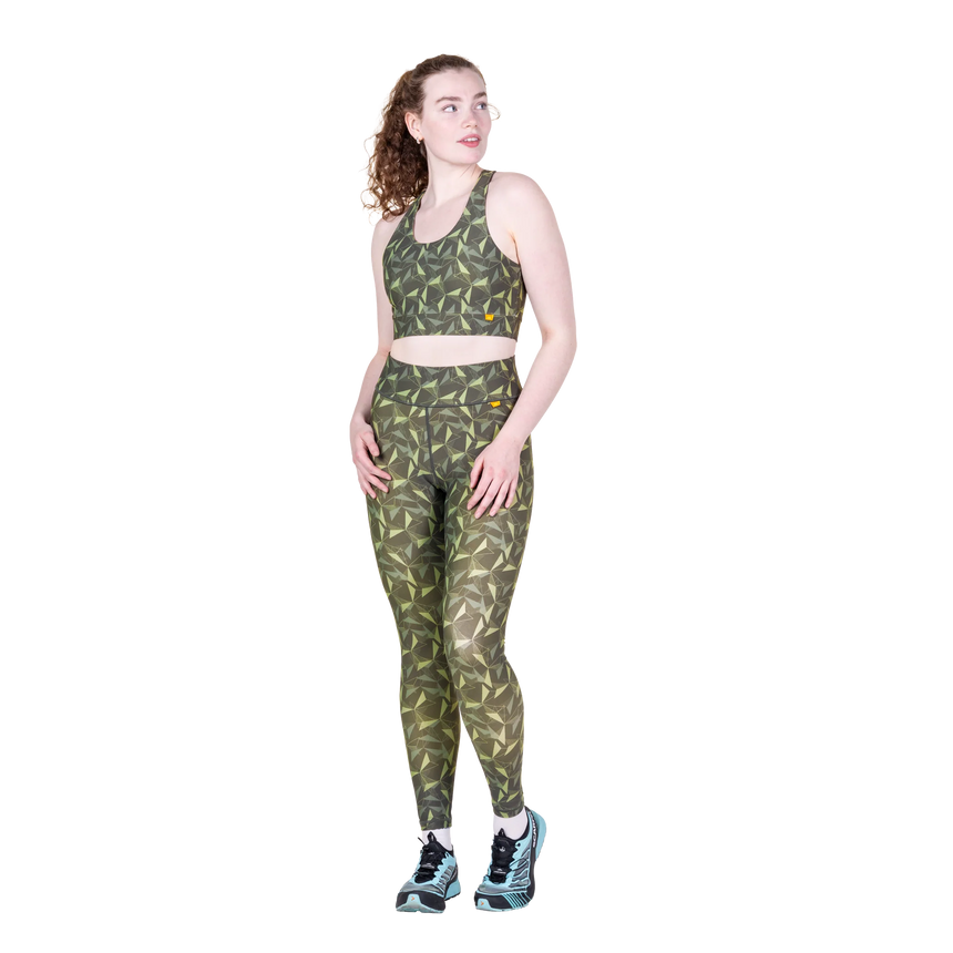 Mountain Equipment Sereno Women's Legging in Buckthorn Print - Front full length model view