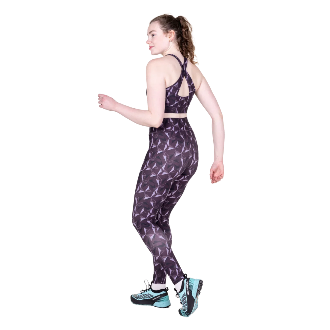 Mountain Equipment Sereno Women's Legging in Nightshade Print - Front full length model view 3