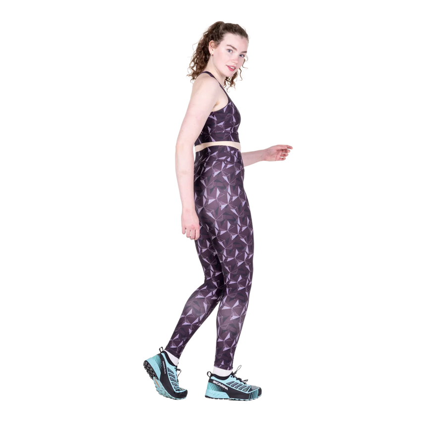 Mountain Equipment Sereno Women's Legging in Nightshade Print - Side model view alternate