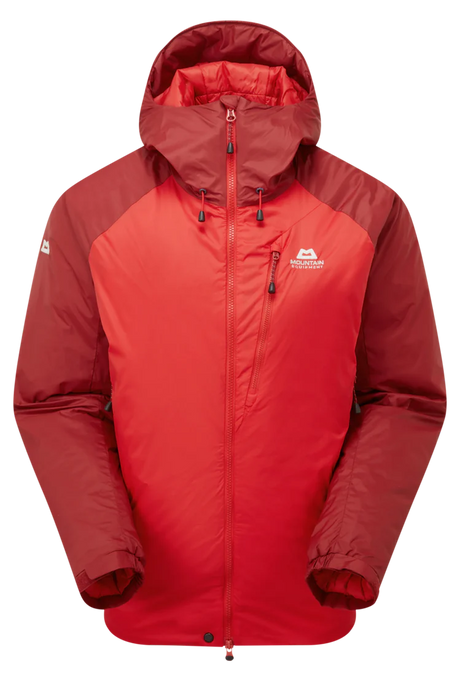 Mountain Equipment Shelterstone Women's Jacket in Chili Red/Merlot - Flat Lay Front