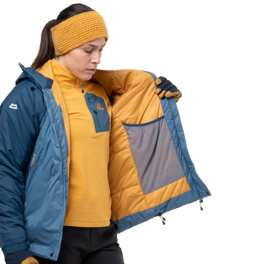 Mountain Equipment Shelterstone Women's Jacket in Stellar/Majolica - Lining Detail