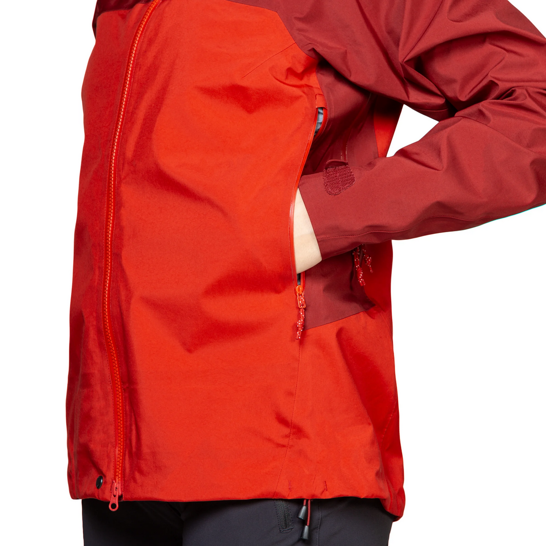 Mountain Equipment Shigri GORE-TEX Women's Jacket in Chili Red/Merlot - Hand Pocket