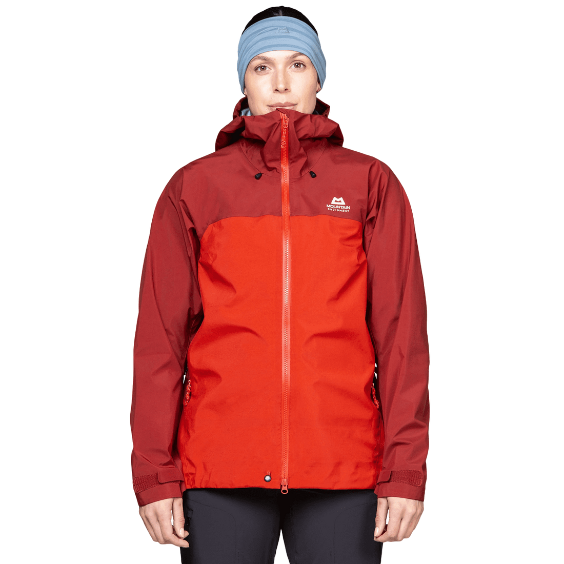 Mountain Equipment Shigri GORE-TEX Women's Jacket in Chili Red/Merlot - On Model Front