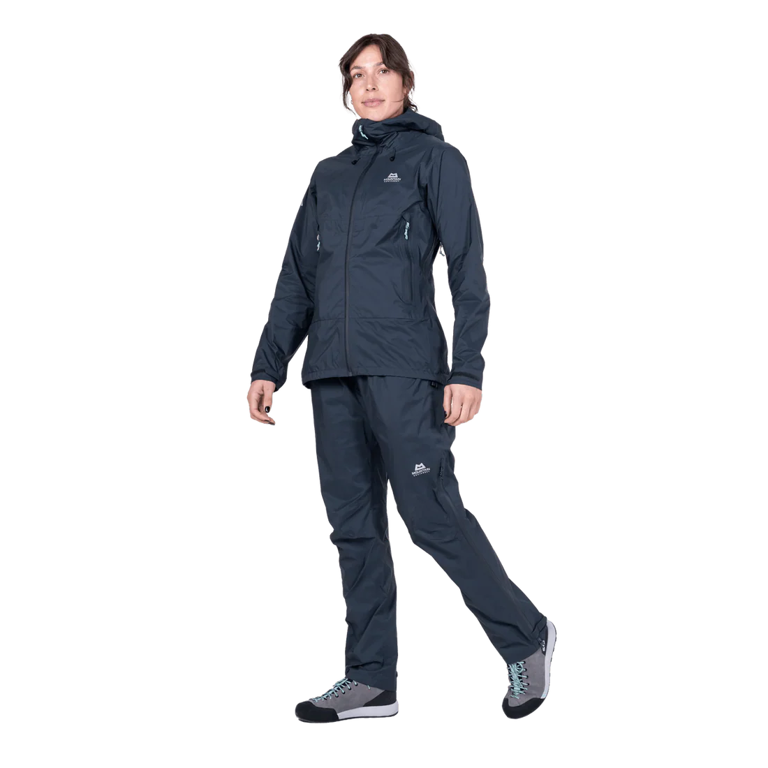 Mountain Equipment Spyre Women's Pant in Blue Nights - Side walking