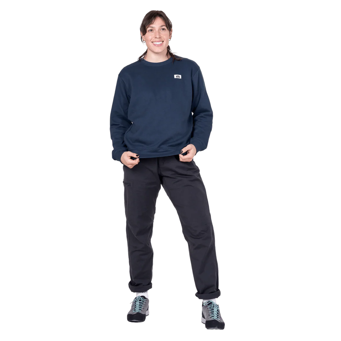 Mountain Equipment Stonescape Women's Sweat in Dusk - Front full length model view alternate