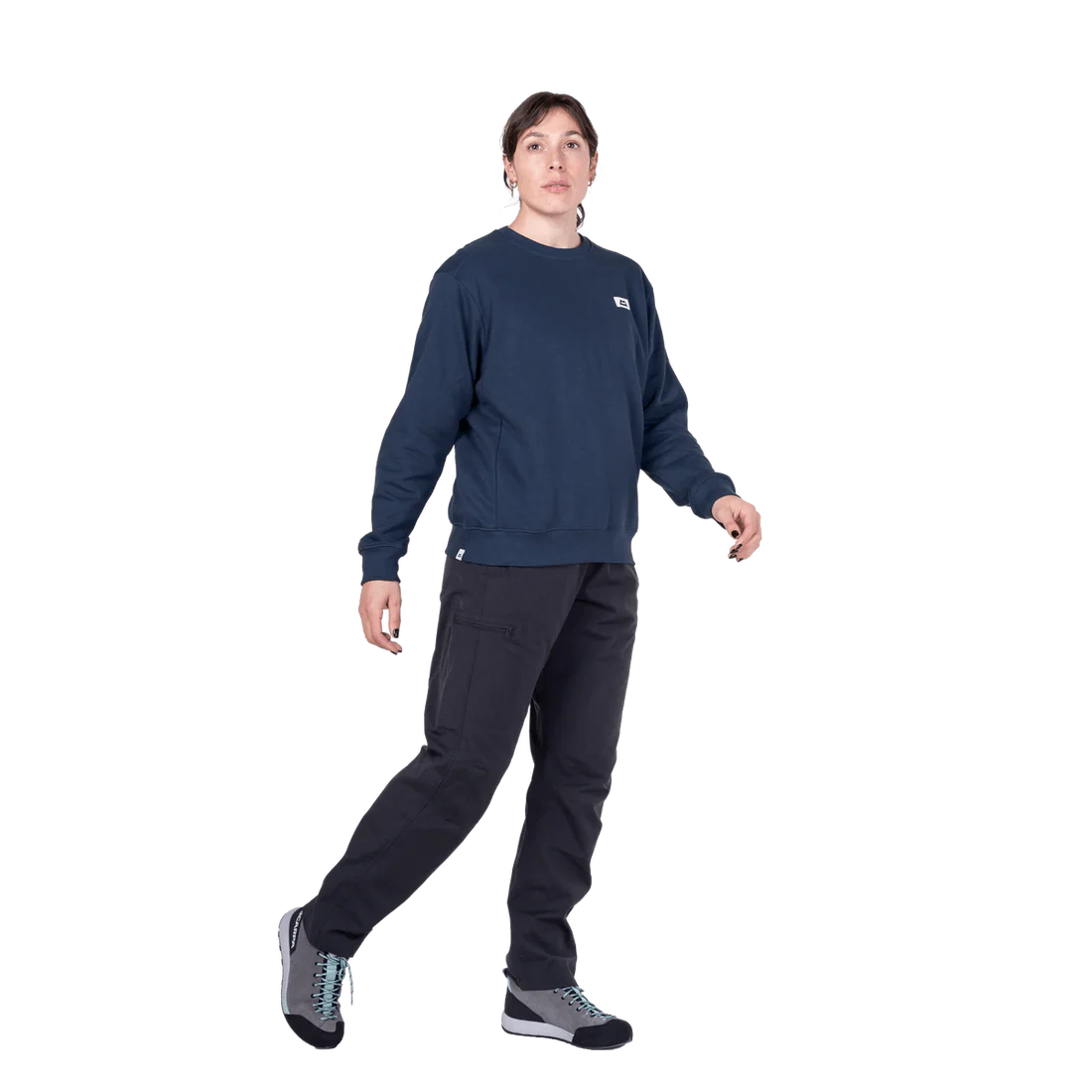 Mountain Equipment Stonescape Women's Sweat in Dusk - Front full length model view