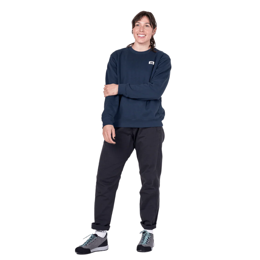 Mountain Equipment Stonescape Women's Sweat in Dusk - Front model view