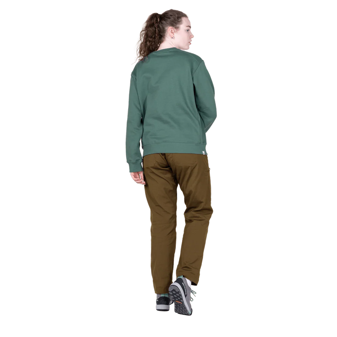 Mountain Equipment Stonescape Women's Sweat in Sea Pine - Front model view