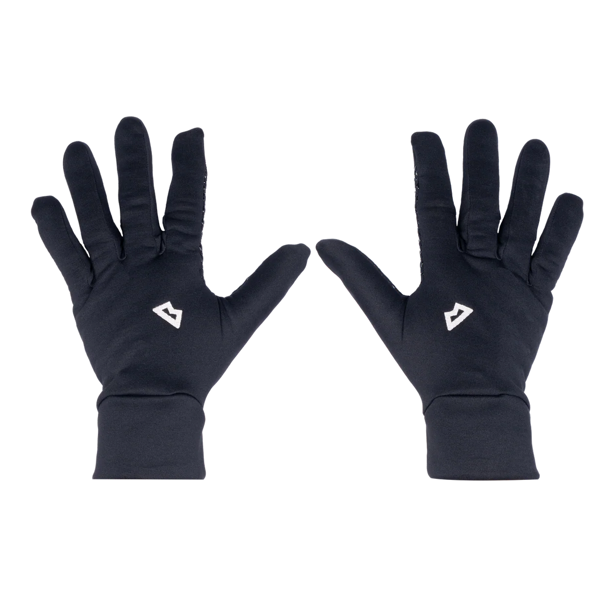 Mountain Equipment Stretch Fleece Grip Glove in Black - Palm and Back of Hand