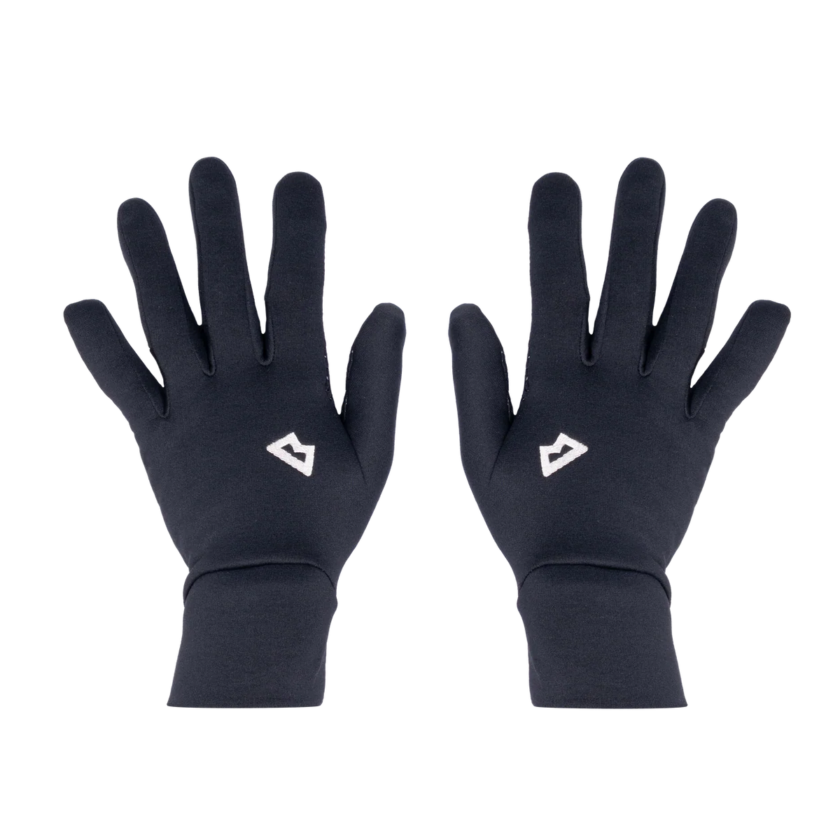 Mountain Equipment Stretch Fleece Grip Women's Glove in Black - Palm and Back of Hand